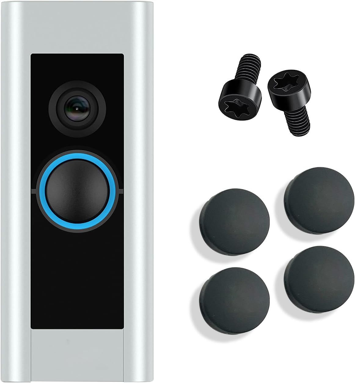 4-Pack Doorbell Button Replacement Kit - Easy Fix, No Device Needed