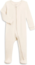 Soft Baby Zip-Up Footed Sleeper in Organic Cotton for Infants