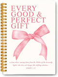 Every Good and Perfect Comes From Above Coquette Pink Bow Bible Spiral