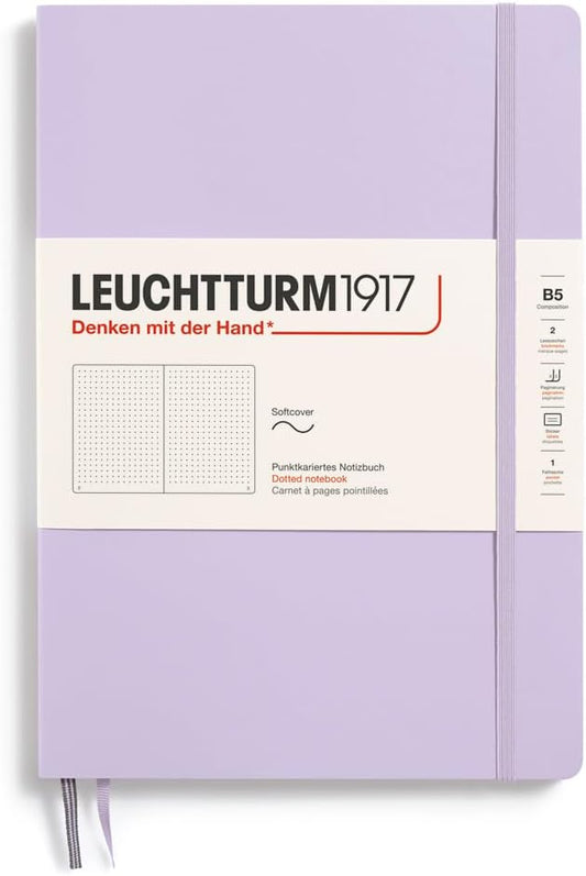 LEUCHTTURM1917 B5 Softcover Dotted Notebook - 123 Numbered Pages