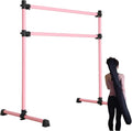 Wood/Aluminum/Steel 4 ft Portable Ballet Barre - Adjustable