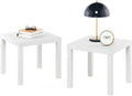 Furinno Classic Homey Square Parsons Side End Table Set of 2 - Compact