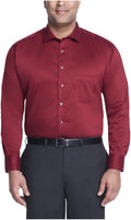 Big Fit Dress Shirt for Men - Ultra Wrinkle Free Flex Collar