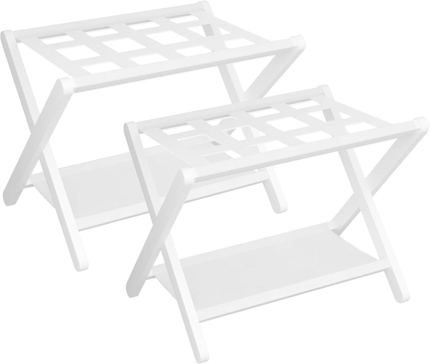 Heybly Luggage Rack Set of 2, Heavy-Duty Folding Stand