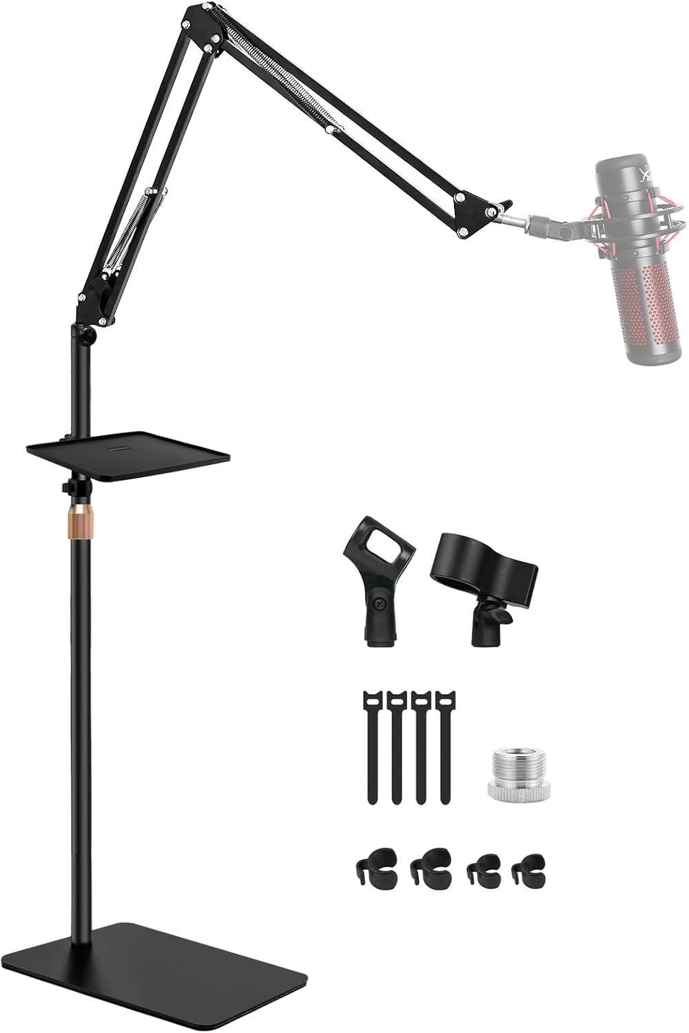 BILIONE Microphone Stand with Weighted Base for Stability