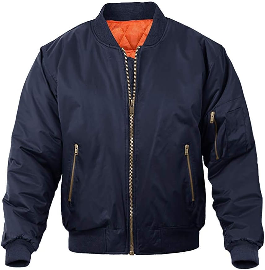 MAGNIVIT Men's Bomber Jacket for Stylish Fall and Winter Wear