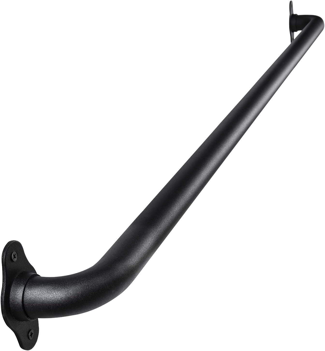 45 Inch Black No-Slip Hand Rails for Indoor and Outdoor Safety