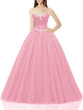 Women's Quinceanera Tulle Dress Featuring Sweetheart Design