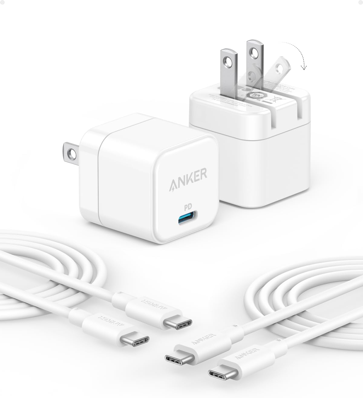 Fast Charge Duo: Anker 20W USB C Charger x2