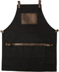Work Apron in Non-Waxed Canvas with Cross Straps Adjustable - Handmade