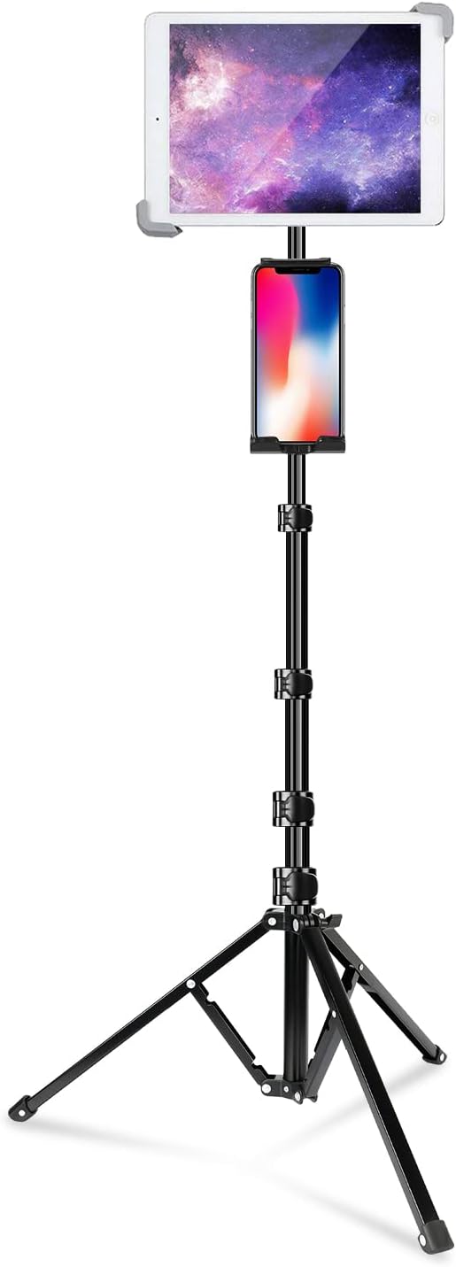 elitehood iPad Tripod Stand for 360 Rotating Tablet Use