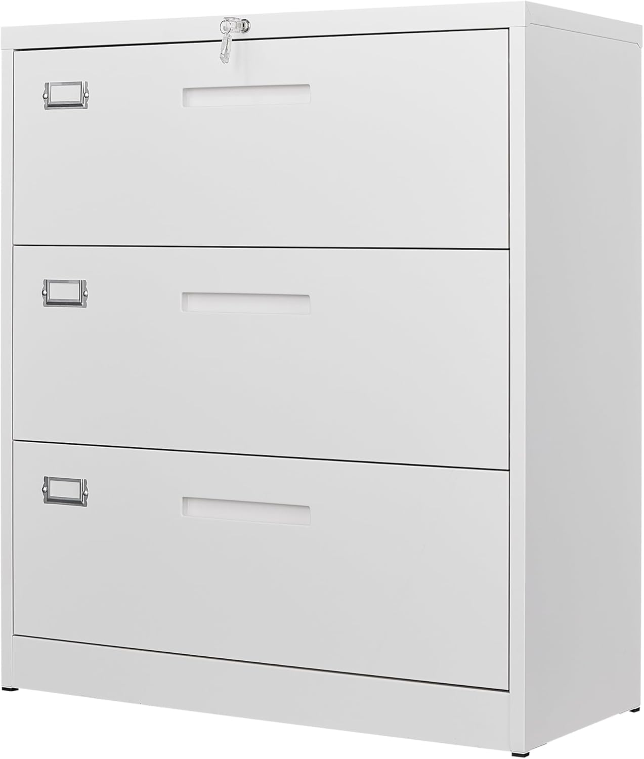 Letaya 3 Drawer File Cabinets with Lock for Home Office