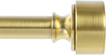 Gold Curtain Rods for Windows 72 to 144 Inch, Heavy Duty Design