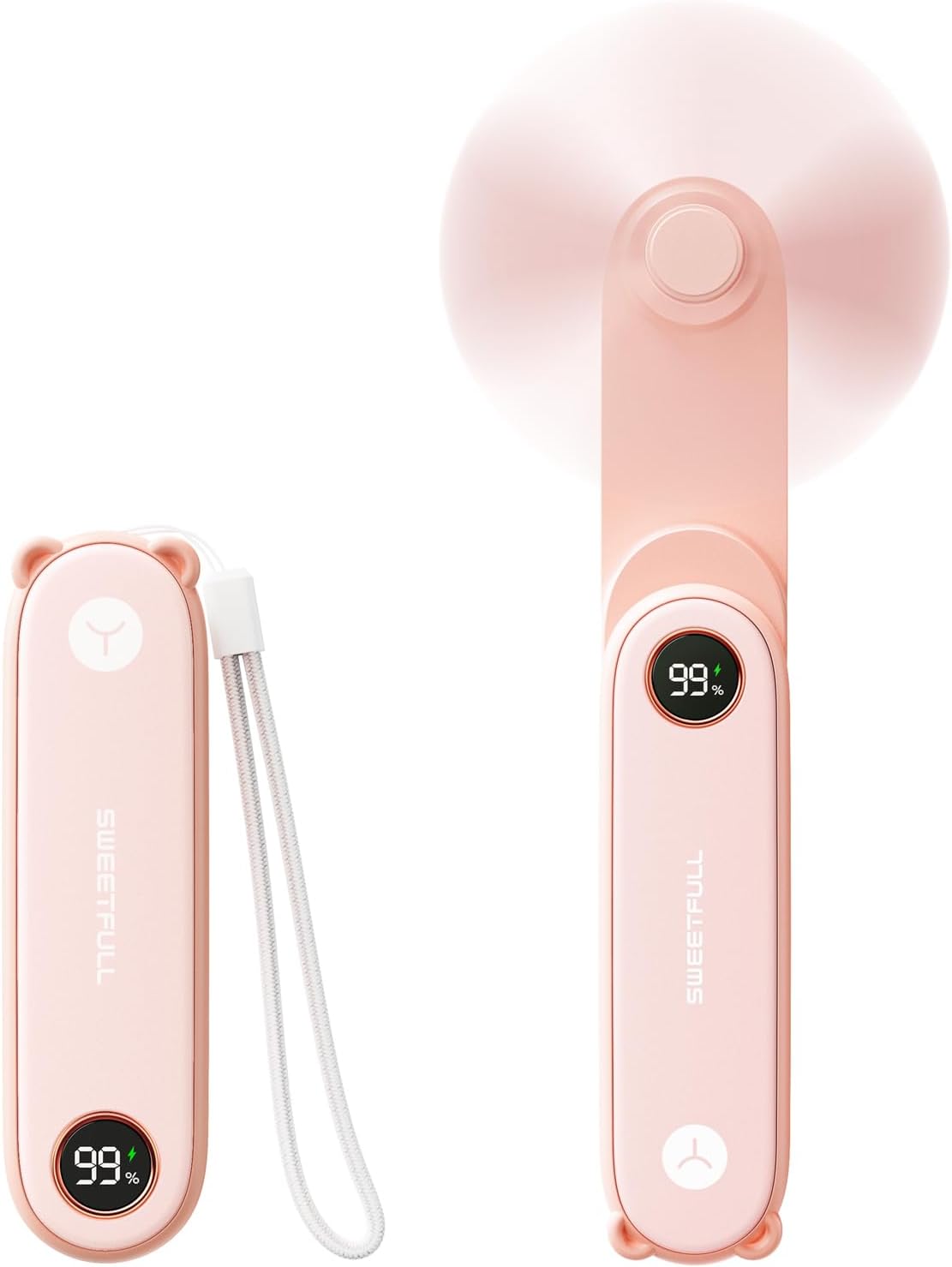 SWEETFULL Mini Fan with LED - Dual Function Fan & Light