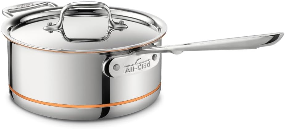 All-Clad Copper Core 5-Ply Stainless Steel Sauce Pan 3 Quart