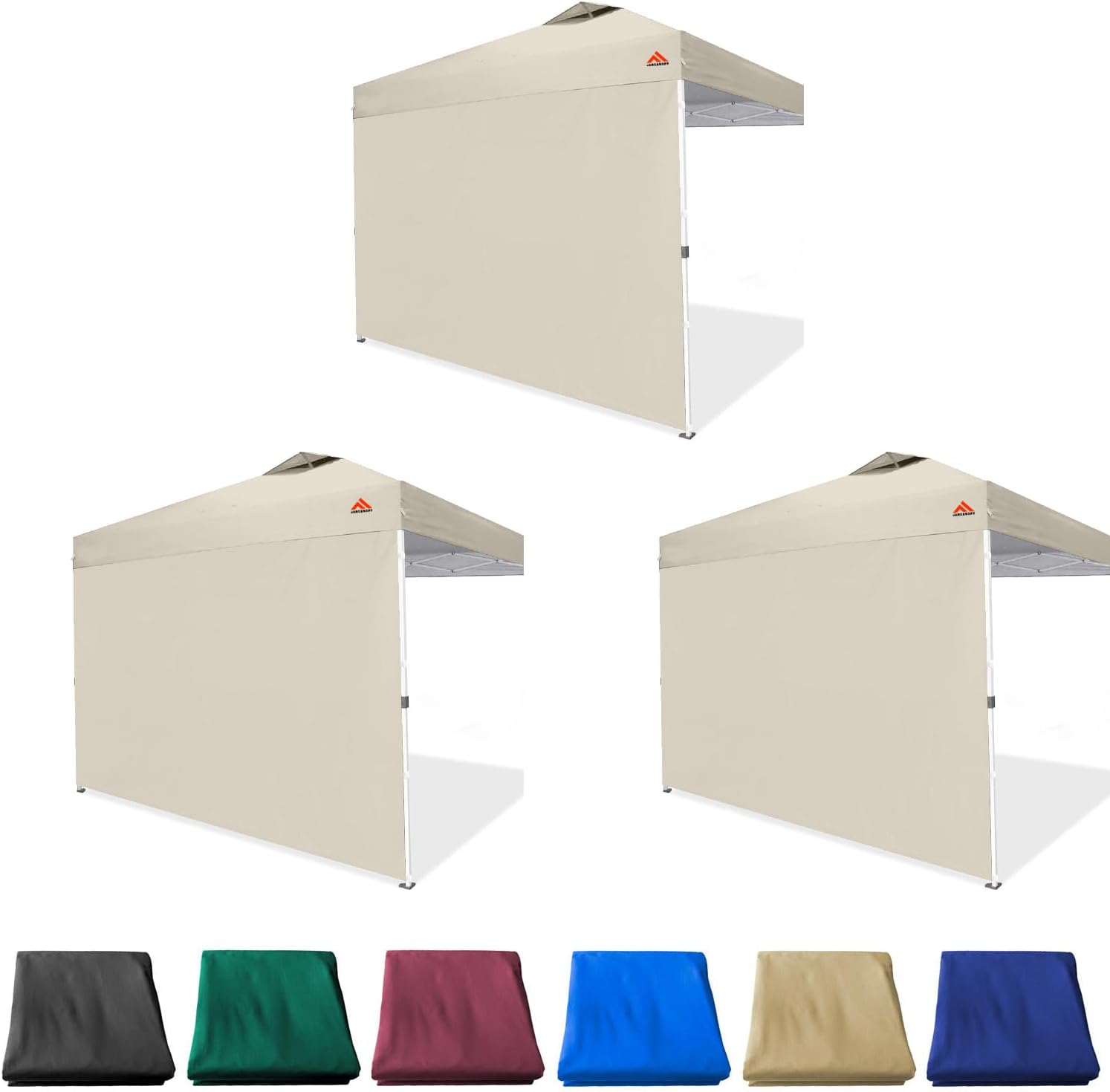 Universal 10x10 Canopy SideWall with Zippers for Privacy