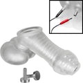 OXBALLS SACKJACK Electro Wearable Sheath - Clear Frost 4mm