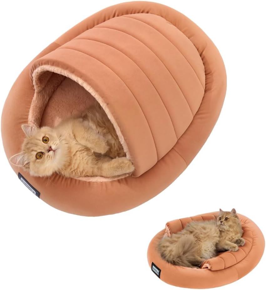 Calming Cat Bed Cave for Stress-Free Pets