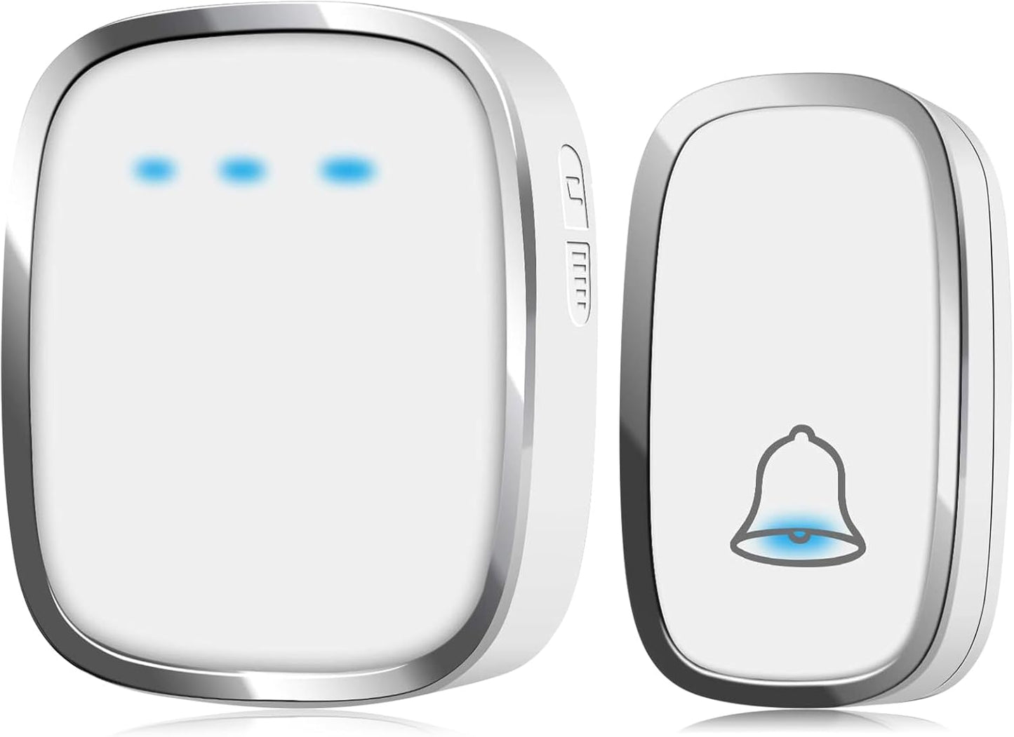 Long Range Wireless Doorbell Set, 1000ft Reach, Adjustable Volume & 36 Chimes