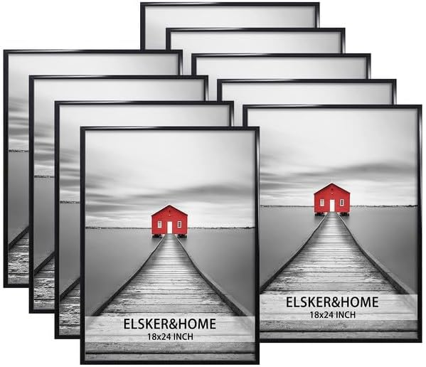 18x24 Black Poster Frame 9 Pack for Stylish Home Decor