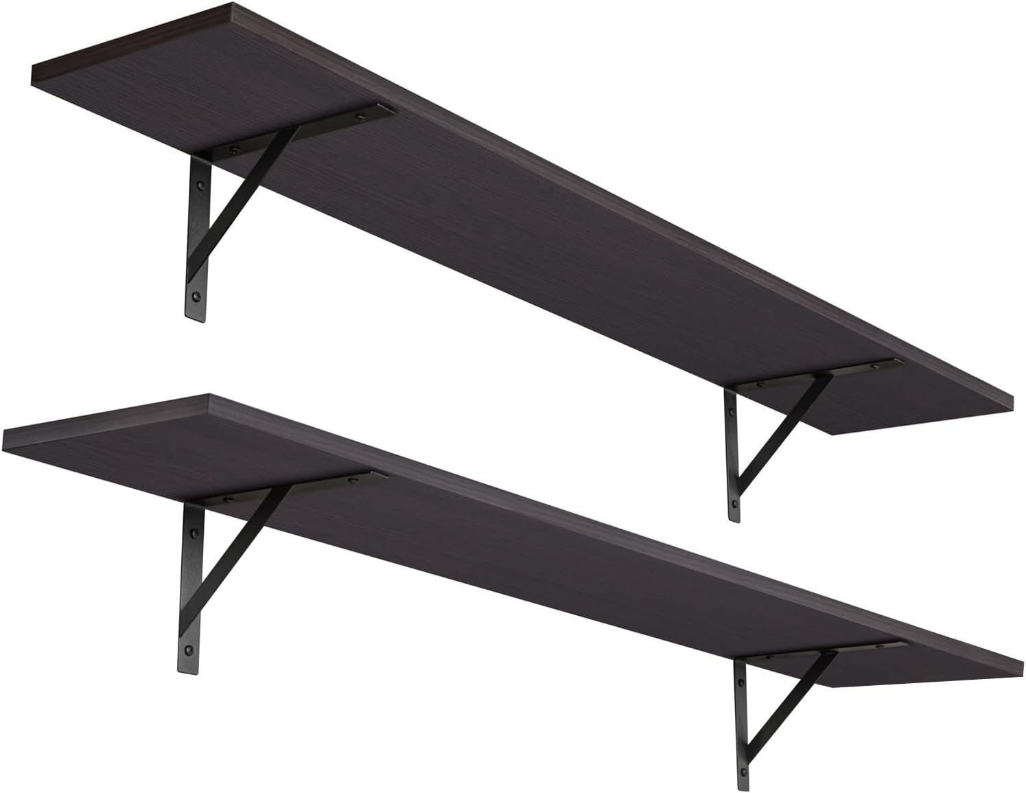 DINZI LVJ Long Wall Shelves Set of 2 for Extra Large Storage