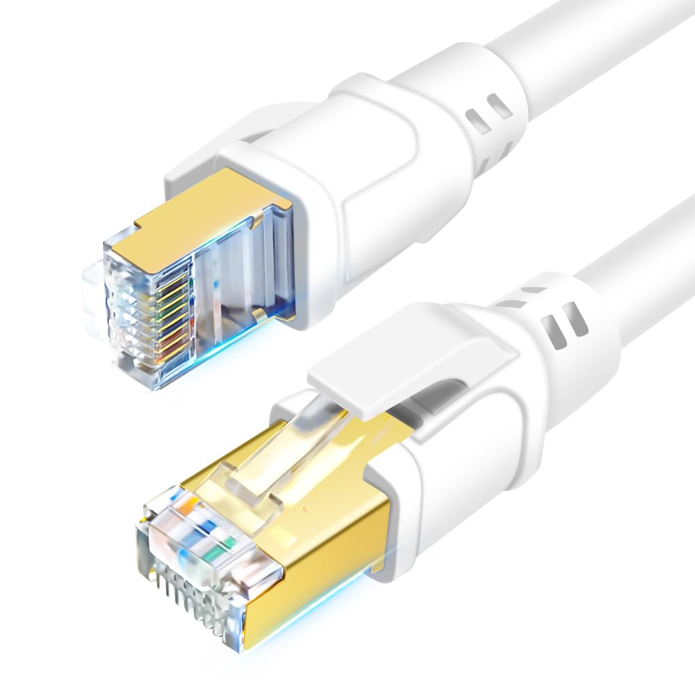 High Speed 40Gbps CAT8 Ethernet Cable - Lag-Free Gaming & Fast Internet Connection