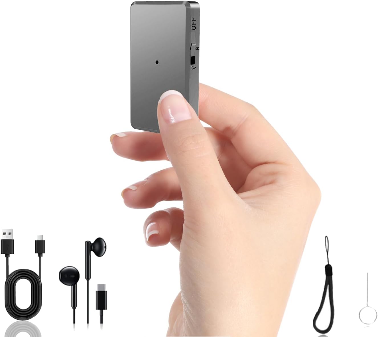 Mini Voice Recorder with 64GB Memory and Noise Cancellation