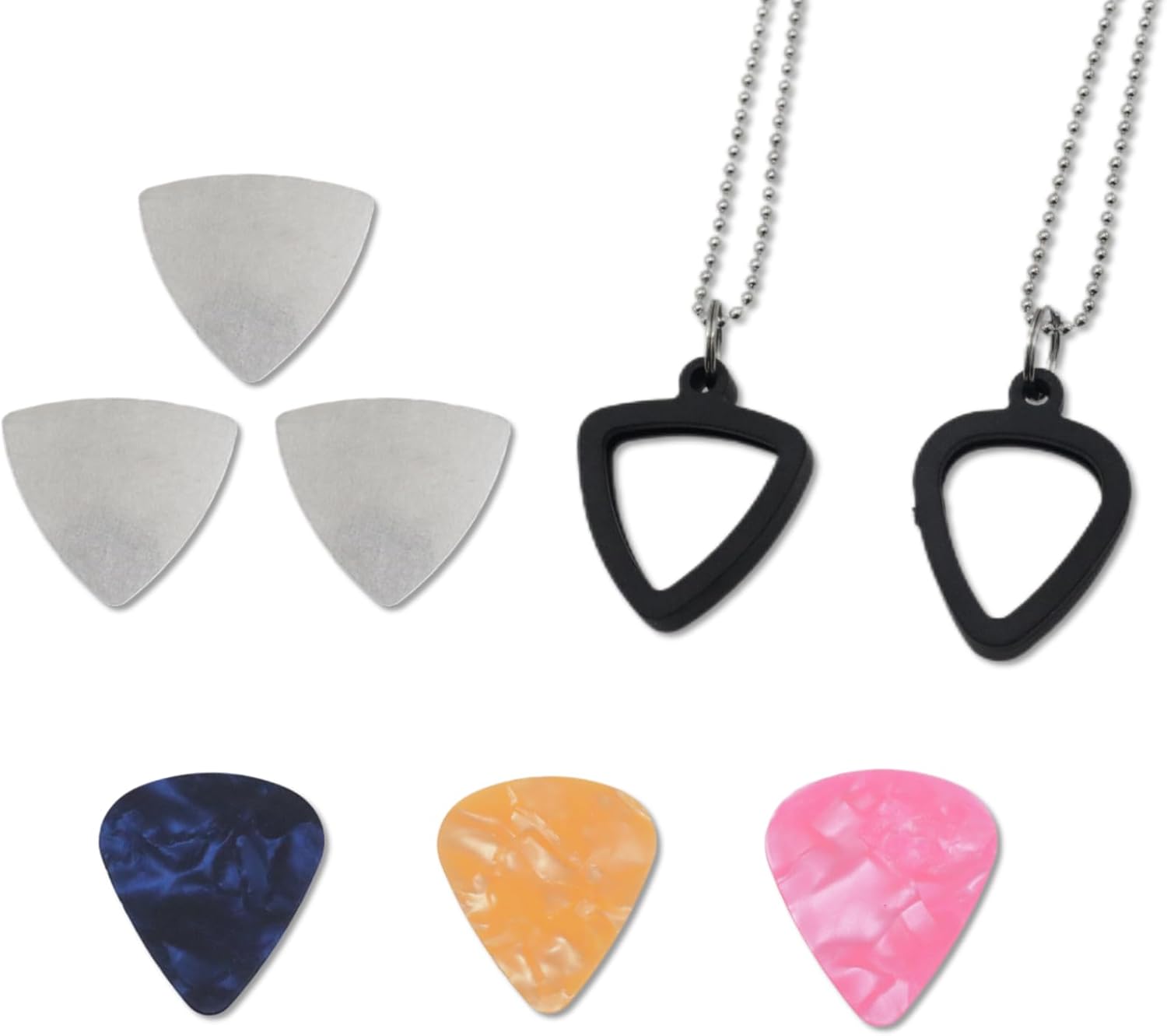 Cheerock Rubber Guitar Pick Holder Necklace Set - Keep Your Picks Handy!