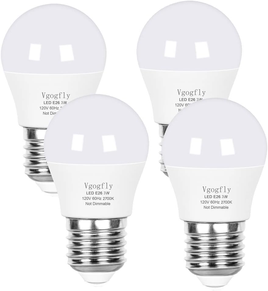 Energy-Saving Warm White LED Bulbs 4 Pack