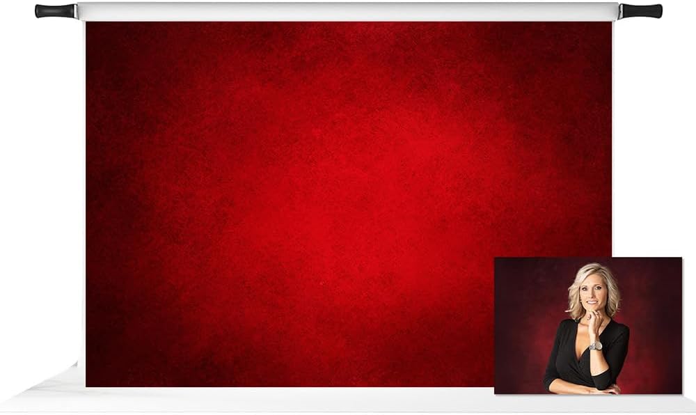 7x5ft Red Photography Backdrop for Stunning Portraits