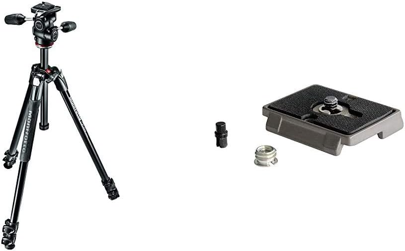Manfrotto 290 Xtra Aluminum Tripod Kit with Quick Release Plate