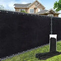 Fence Privacy Screen 6ft x 50ft 180GSM Heavy Duty - Black