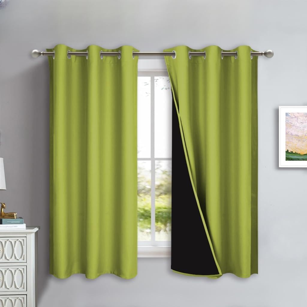 NICETOWN 100% Blackout Lined Curtains for Complete Darkness