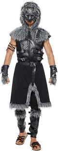 Men Werewolf Costume Adult Viking Wolf Halloween Cosplay Suit