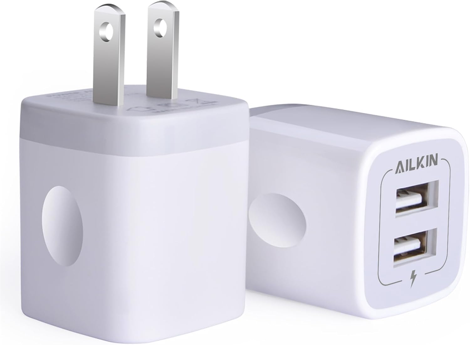 Fast Charge 2-Pack USB Wall Charger by AILKIN