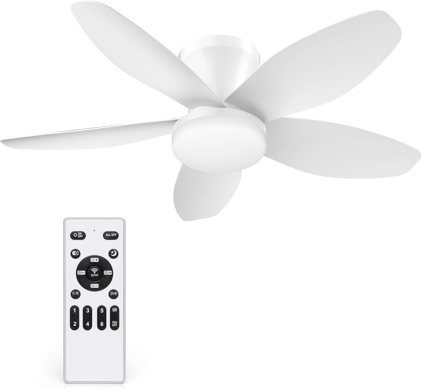35 Inch Ceiling Fan with Lights and Remote Control for Comfort
