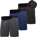 Ball Pouch Boxer Briefs for Men - No Ride Up, Breathable Comfort