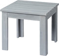 Outdoor Adirondack Side Table 18in Square - Sturdy Wooden Patio Table