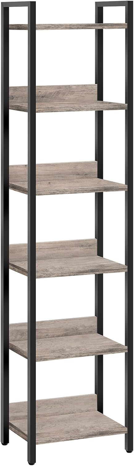 6-Tier Bookcase for Small Spaces - Stylish Storage Solution
