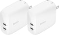 Belkin Dual USB C Charger Block 60W (2 Pack) - Fast PPS Charging