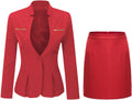YUNCLOS Women's 2 Piece Business Skirt Suit Set for Office Wear