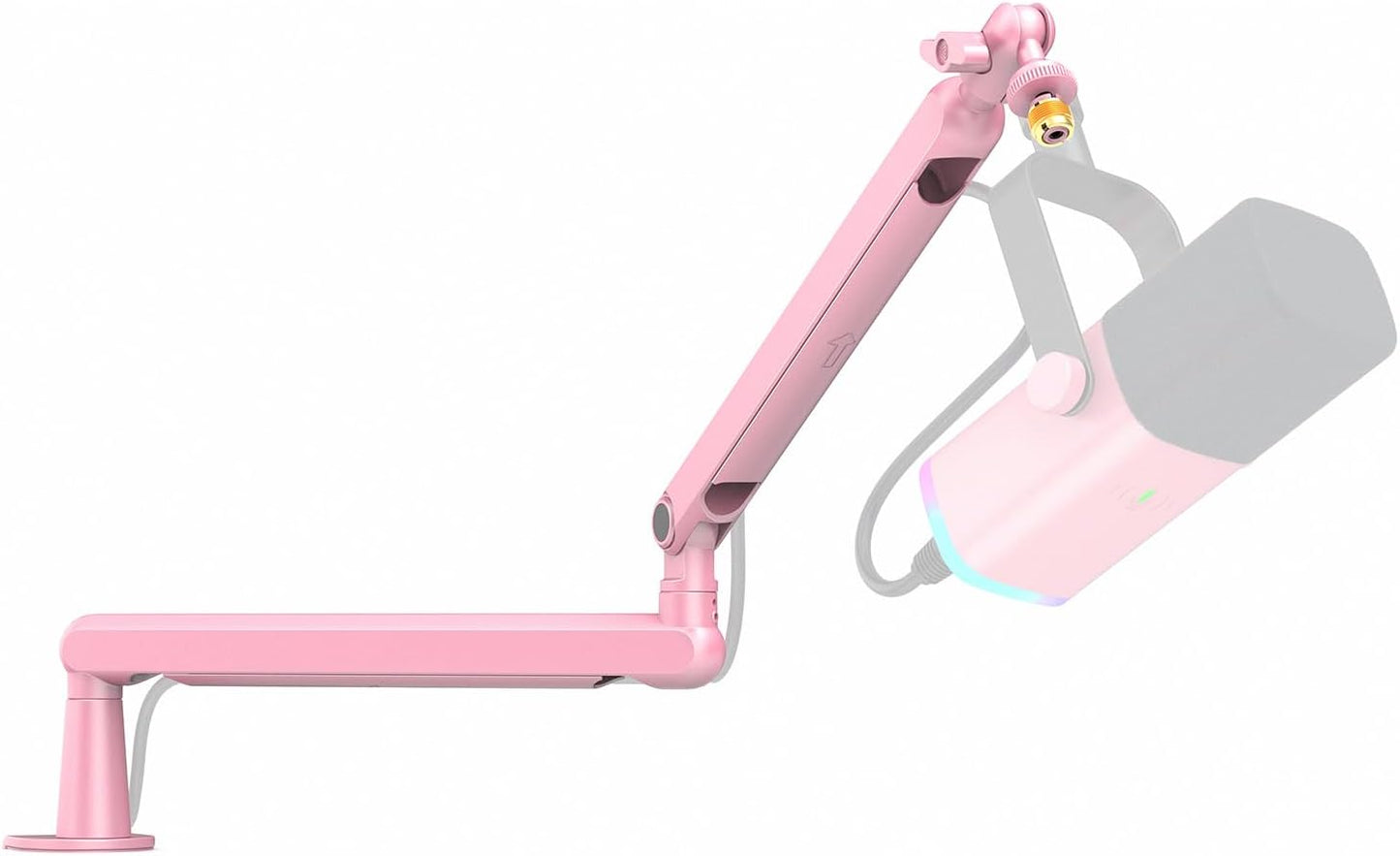 FIFINE Low Profile Boom Arm Mic Stand for Streaming and Podcasting