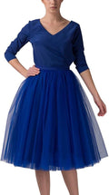 WDPL Women's A Line Short Knee Length Tutu Tulle Prom Skirt