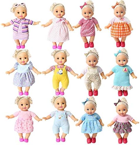 Handmade Doll Clothes Set: 12 Outfits for 12-16 Inch Dolls - Perfect Gift!