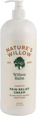 Nature's Willow Pain Relief Cream for Muscles & Joints - Fast Relief