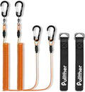 Fishing Lanyard 2 Pc Coiled Paddle Leash - Heavy Duty Kayak Gear