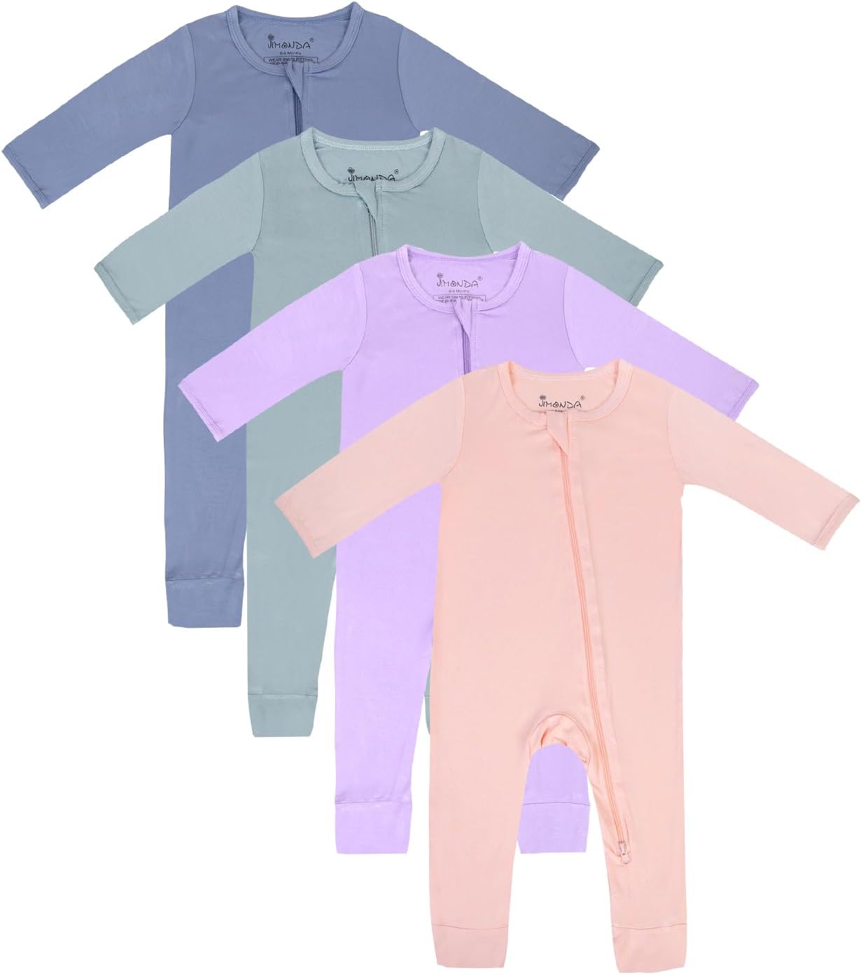 Jimonda Baby Footless Pajamas for Easy Diaper Changes and Comfort