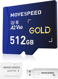 MOVE SPEED 512GB SD Card: Ultra-Fast 170MB/s for 4K Recording
