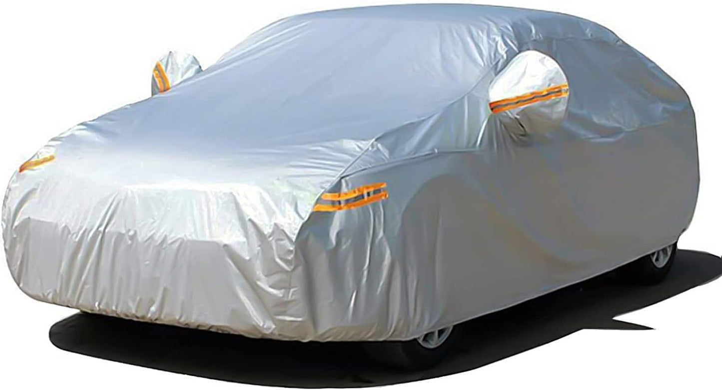 SEAZEN Car Cover Waterproof All Weather Protection for Sedans