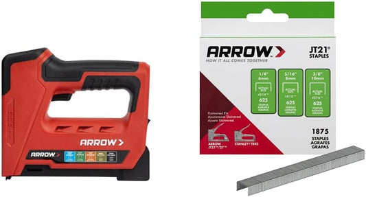 Arrow ET501C Cordless 5-in-1 Staple Gun Bundle for Crafts